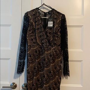 Fully lined high low dress